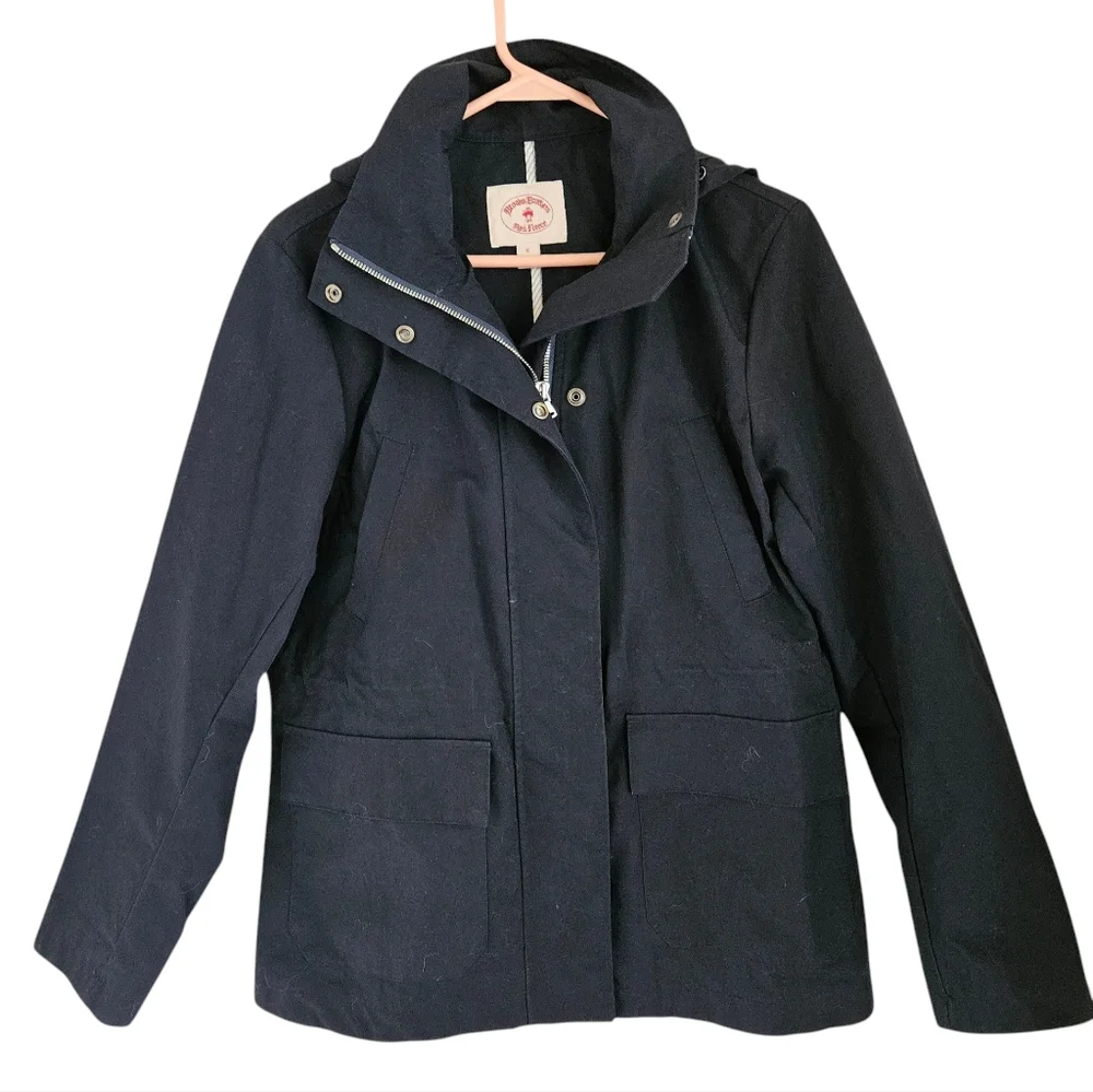 Brooks Brothers Red Fleece Navy Cotton Field Jacket/Coat Women's Size 6 - Picture 1 of 5